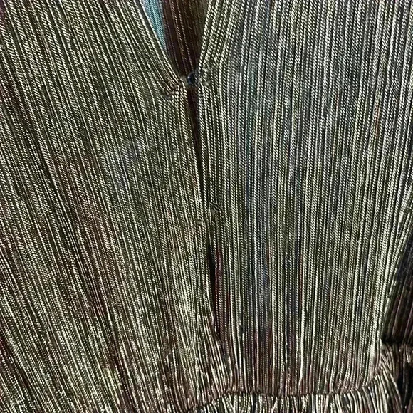 Sabina Musayev Carry Tiered Metallic Midi-Dress in Bronze - Picture 11 of 15